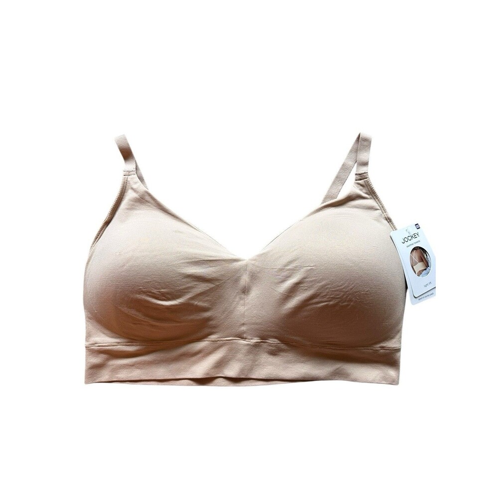 Jockey Nude Soft Bra XXL Seam free Bralette Adjustable Straps Comfortable Soft